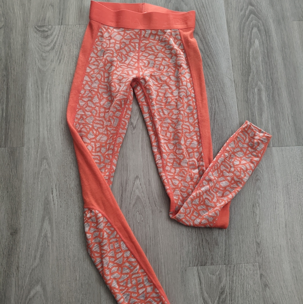 Johaug merino wool geometric print tights pants leggings